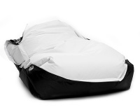 Sedací pytel Omni Bag Duo s popruhy White-Black 191x141