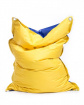 Sedací pytel Omni Bag Duo s popruhy Dark Blue-Yellow 191x141