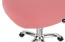 Studentská otočná židle, růžová/chrom, SELVA