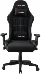 Herní židle MRacer látková, černá