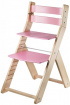 Rostoucí židle SANDY natur/ růžová