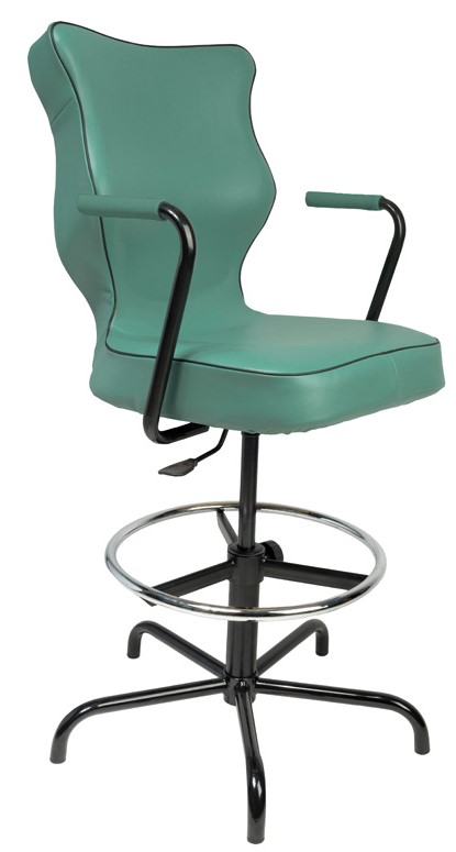 Entelo, židle Pro Tubo, pevné kovové područky, koženka