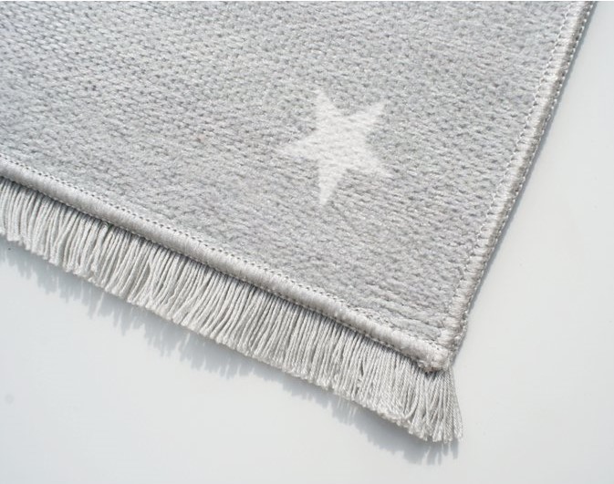 Dětský koberec LOVE YOU MOON stříbrná-šedá/bílá 140x190 cm