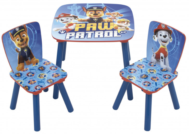 Dětský stůl s židlemi TLAPKOVÁ PATROLA 2