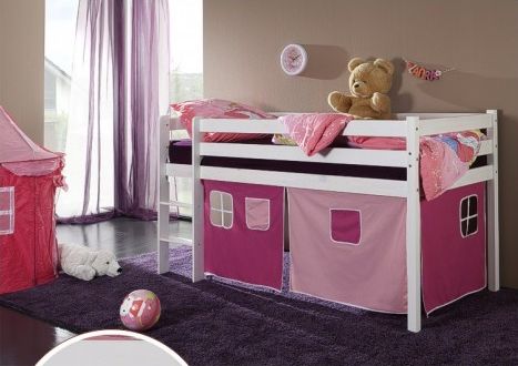 dětská vyvýšená postel 7 - růžová gallery main image