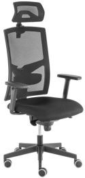 kancelářská židle GAME ŠÉF s 3D PDH a područkami, BLACK 27 gallery main image