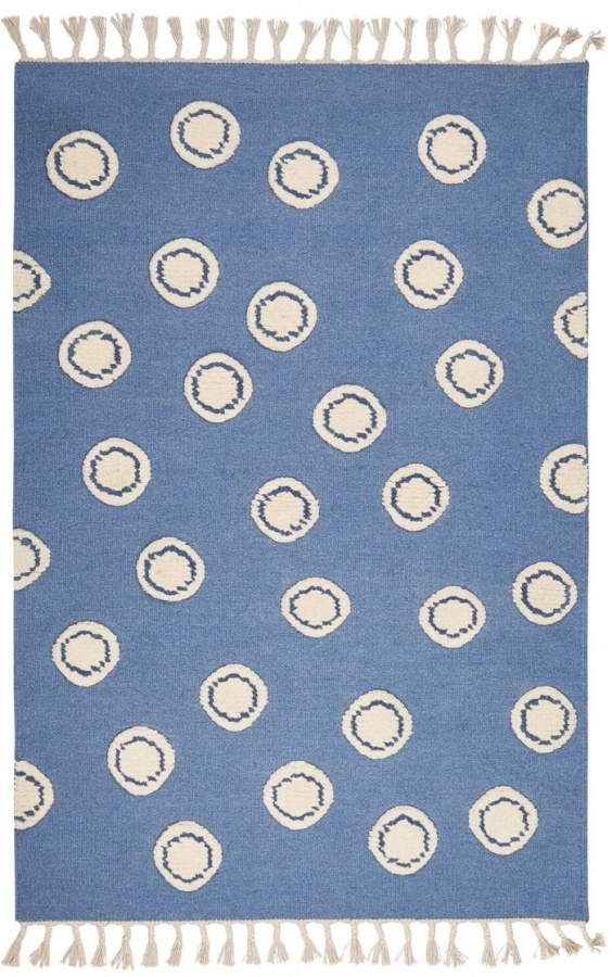 Dětský koberec Ring - modrý 120x180 cm gallery main image