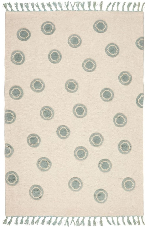 Dětský koberec Ring - krémovo-mátový 160x230 cm gallery main image