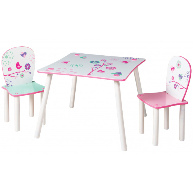 Dětský stůl s židlemi KVĚTINY