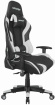 Herní židle MRacer koženka, černo-bílá