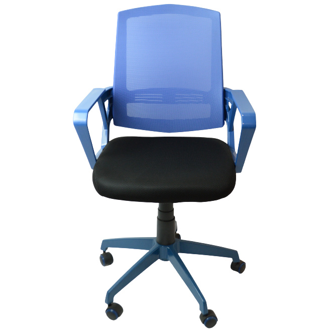 studentská židle SUN, modré područky, modrý opěrák, černý sedák č.AOJ1097