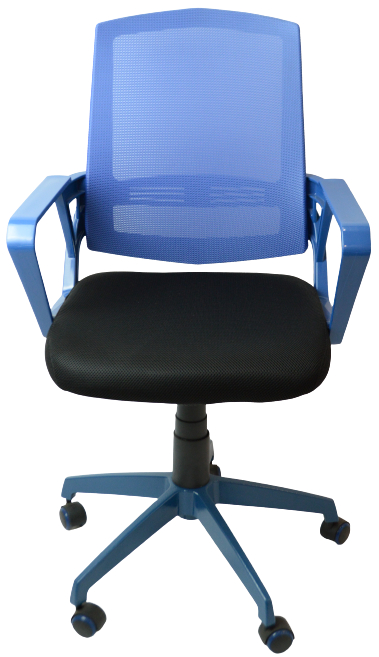 studentská židle SUN, modré područky, modrý opěrák, černý sedák č.AOJ1097 gallery main image