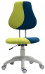 Rostoucí otočná židle RAIDON zelená/modrá/šedá