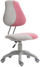 Rostoucí otočná židle RAIDON šedá/růžová
