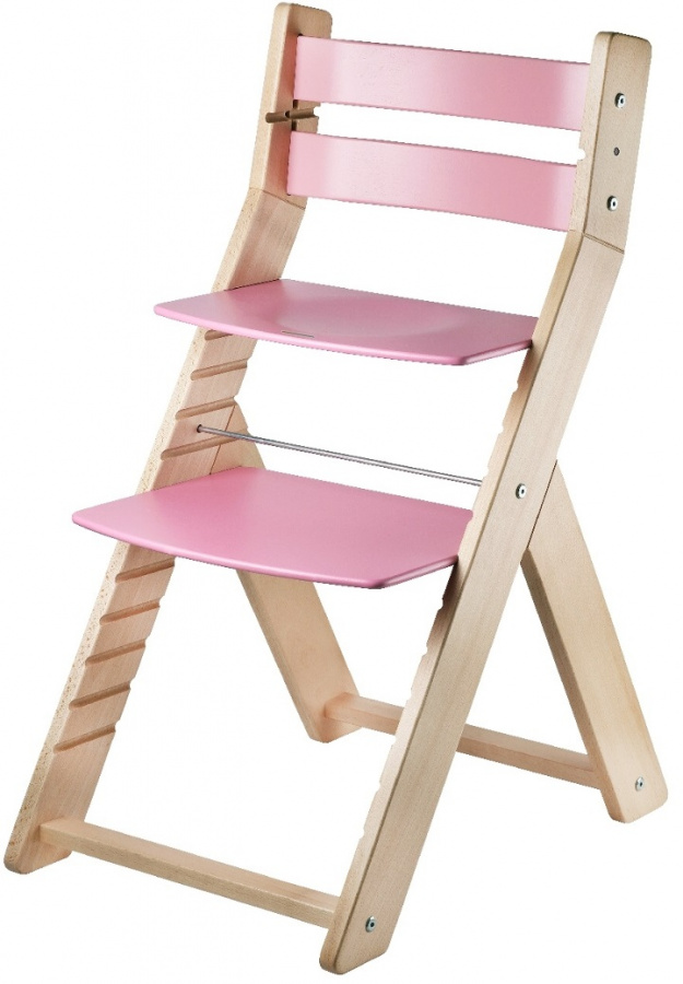 Rostoucí židle SANDY natur/ růžová gallery main image
