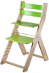 Rostoucí židle SANDY natur/ zelená